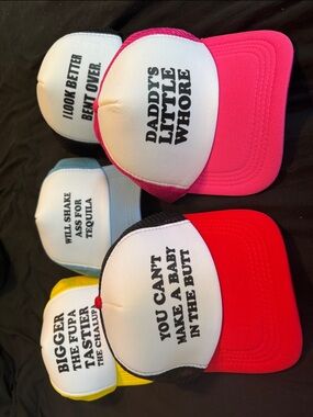 Set of Adult Tacky Trucker Party Hats